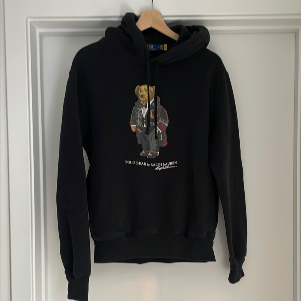 Ralph Lauren Black Polo Bear Hoodie